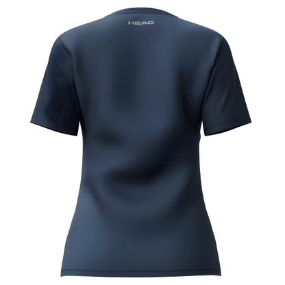 T-shirt Head Club Tech Bleu Marine Femme