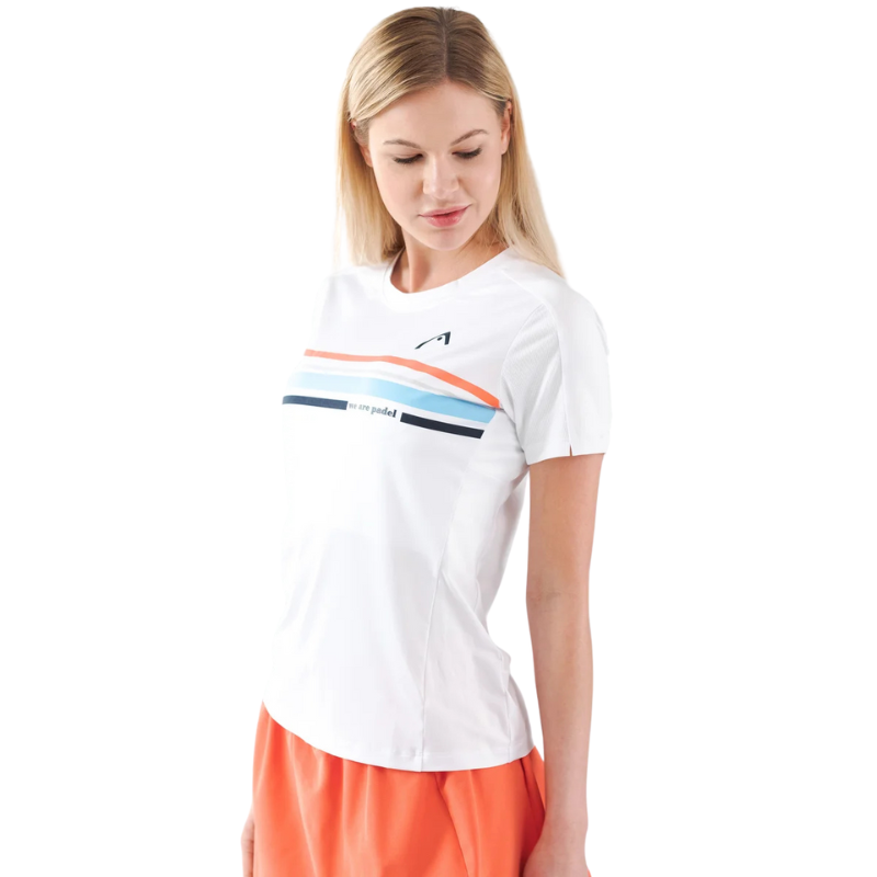 T-shirt Head Padel Tech Blanc Femme