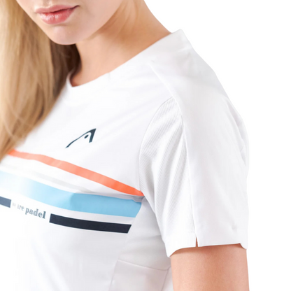 T-shirt Head Padel Tech Blanc Femme