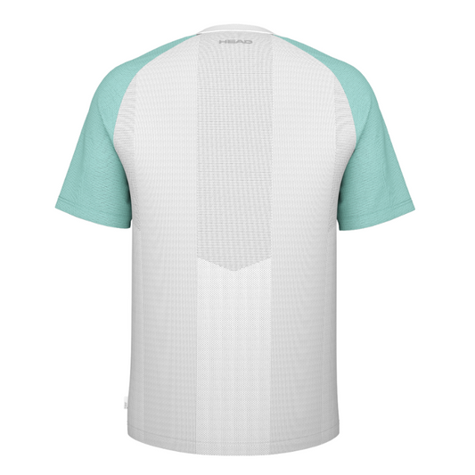 T-shirt Head Performance Blanc/Bleu