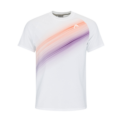 T-shirt Head Performance Blanc/Orange