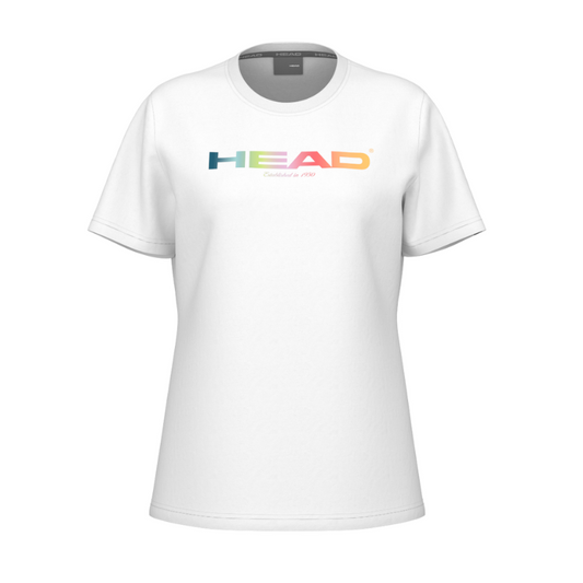 T-shirt Head Rainbow Blanc Femme
