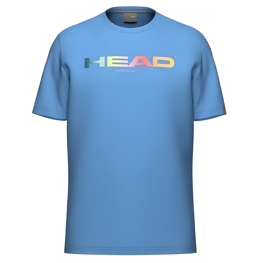 T-shirt Head Rainbow Bleu Clair