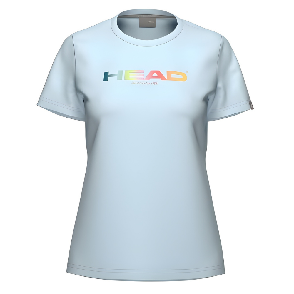 T-shirt Head Rainbow Bleu Femme