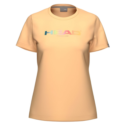 T-shirt Head Rainbow Orange Clair Femme