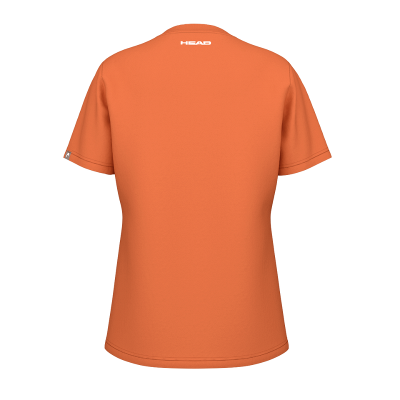 T-shirt Head Rainbow Orange Femme