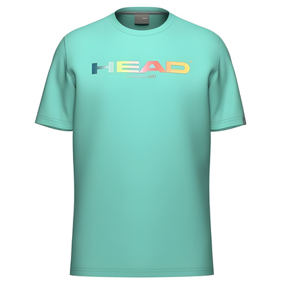 T-shirt Head Rainbow Vert