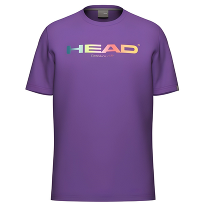 T-shirt Head Rainbow Violet