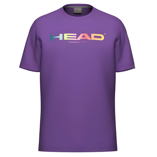 T-shirt Head Rainbow Violet