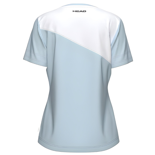T-shirt Head Tie-Break Blanc/Bleu Femme