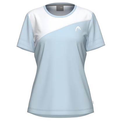 T-shirt Head Tie-Break Blanc/Bleu Femme