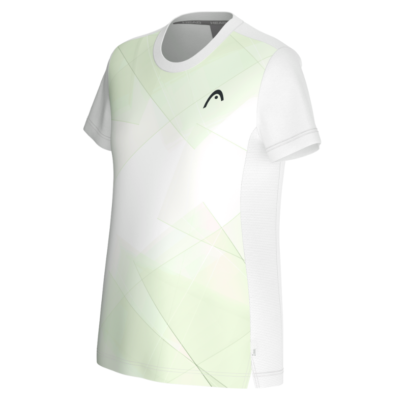 T-shirt Head Tie-Break Blanc/Vert Femme