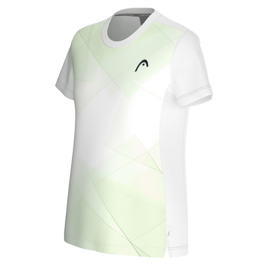 T-shirt Head Tie-Break Blanc/Vert Femme