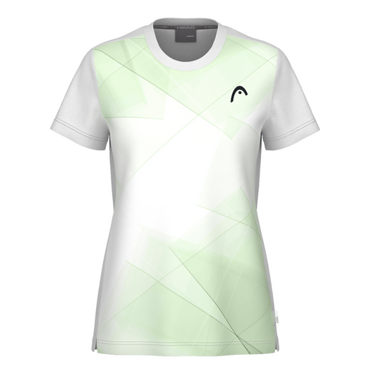 T-shirt Head Tie-Break Blanc/Vert Femme
