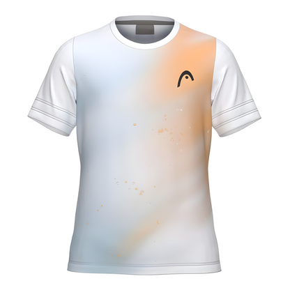 T-shirt Head Tie-Break ll Blanc/Bleu Junior Girl