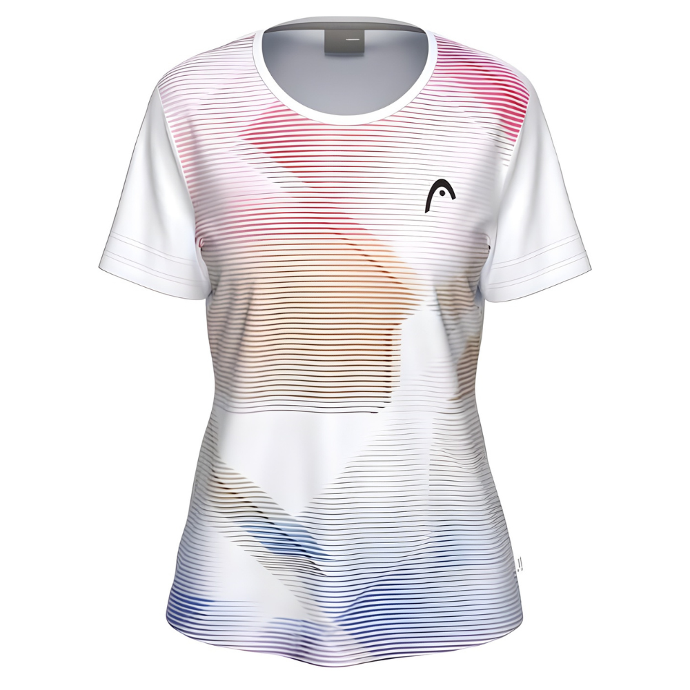 T-shirt Head Tie-Break ll Blanc/Rose Femme