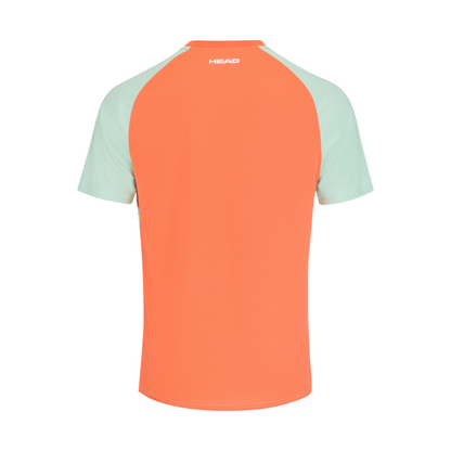 T-shirt Head Topspin Vert/Orange