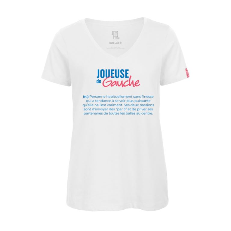 T-shirt TBT – Joueuse de Gauche en Coton Organique Femme