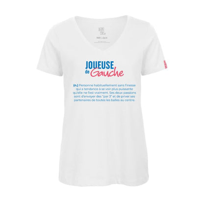 T-shirt TBT – Joueuse de Gauche en Coton Organique Femme