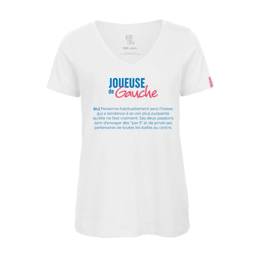T-shirt TBT – Joueuse de Gauche en Coton Organique Femme