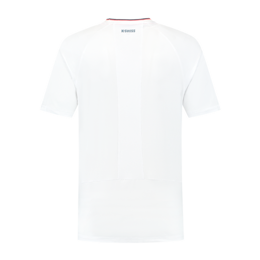 T-shirt K-Swiss Hypercourt Mesh Crew Blanc