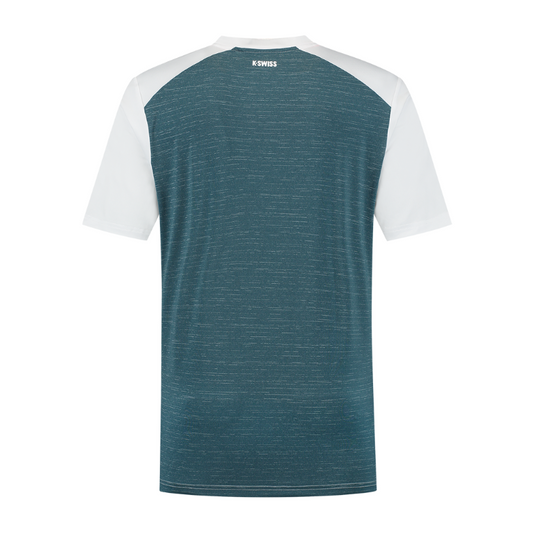 T-shirt K-Swiss Hypercourt Mix Crew Blanc