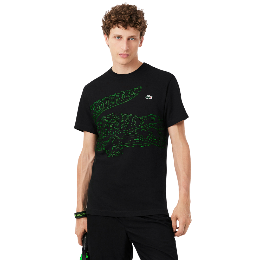 T-shirt Lacoste Noir - Esprit Padel Shop