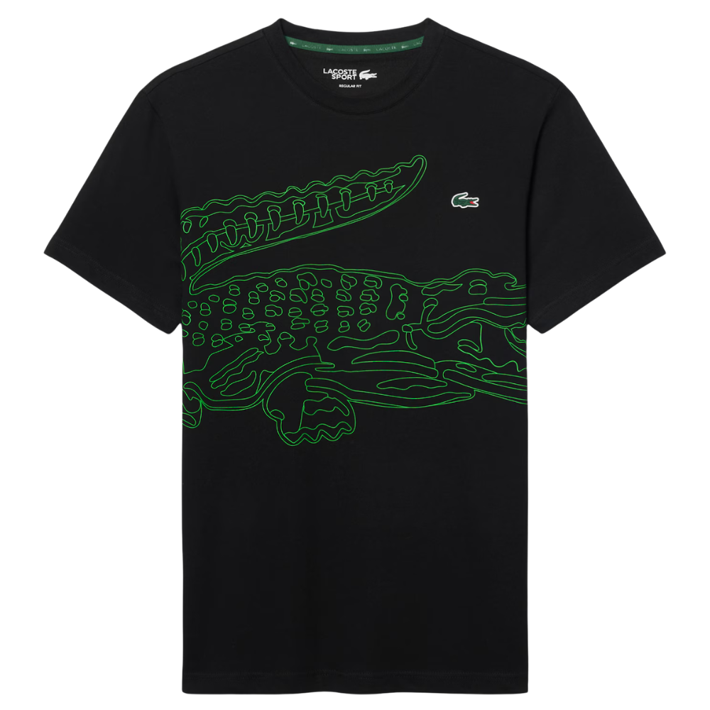T-shirt Lacoste Noir - Esprit Padel Shop