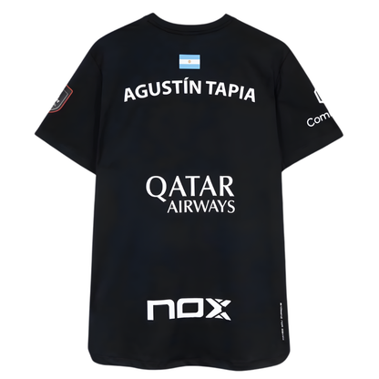 T-shirt Nox Replica Agustin Tapia AT10 Noir 2026 - Esprit Padel Shop