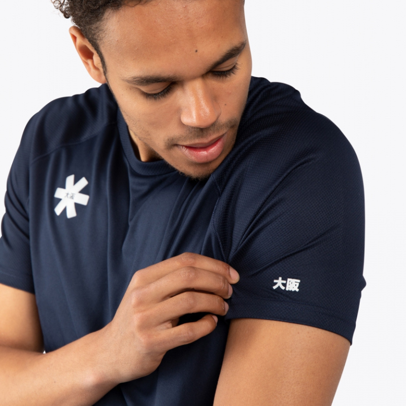 T-shirt Osaka Training Sleeves Bleu Marine