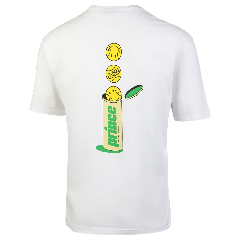 T-shirt Prince X Smiley Balls Can Blanc