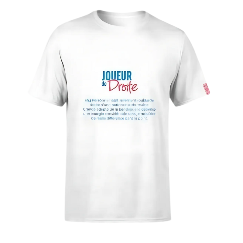T-shirt TBT – Joueur de Gauche/Droite en Coton Organique