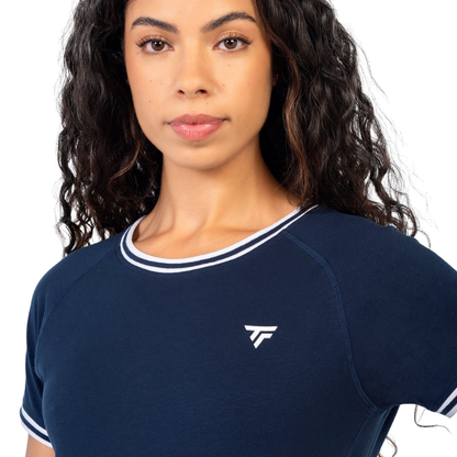 T-shirt Tecnifibre Team Stretch Bleu Marine Femme