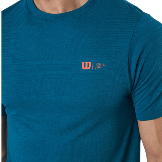 T-shirt Wilson Bela Seamless Crew III Bleu