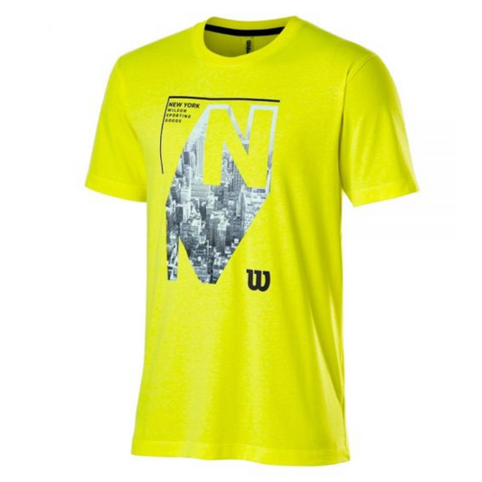 T-shirt Wilson NYC Aerial Tech Tee Jaune