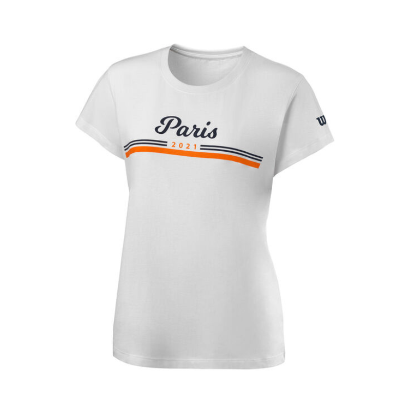 T-shirt Wilson Paris tech blanc Femme