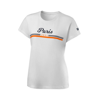 T-shirt Wilson Paris tech blanc Femme