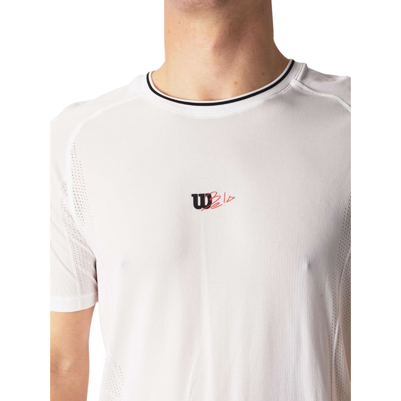 T-shirt Wilson Seamless Crew 2.0 Blanc