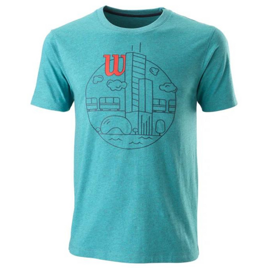 T-shirt Wilson Skyline Tee Bleu