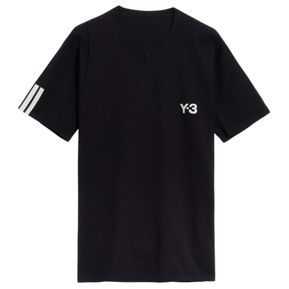 T-shirt Adidas Y-3 Zip Noir