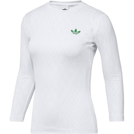 T-shirt à manches longues Adidas  3/4 Sleeve Pro Blanc Femme