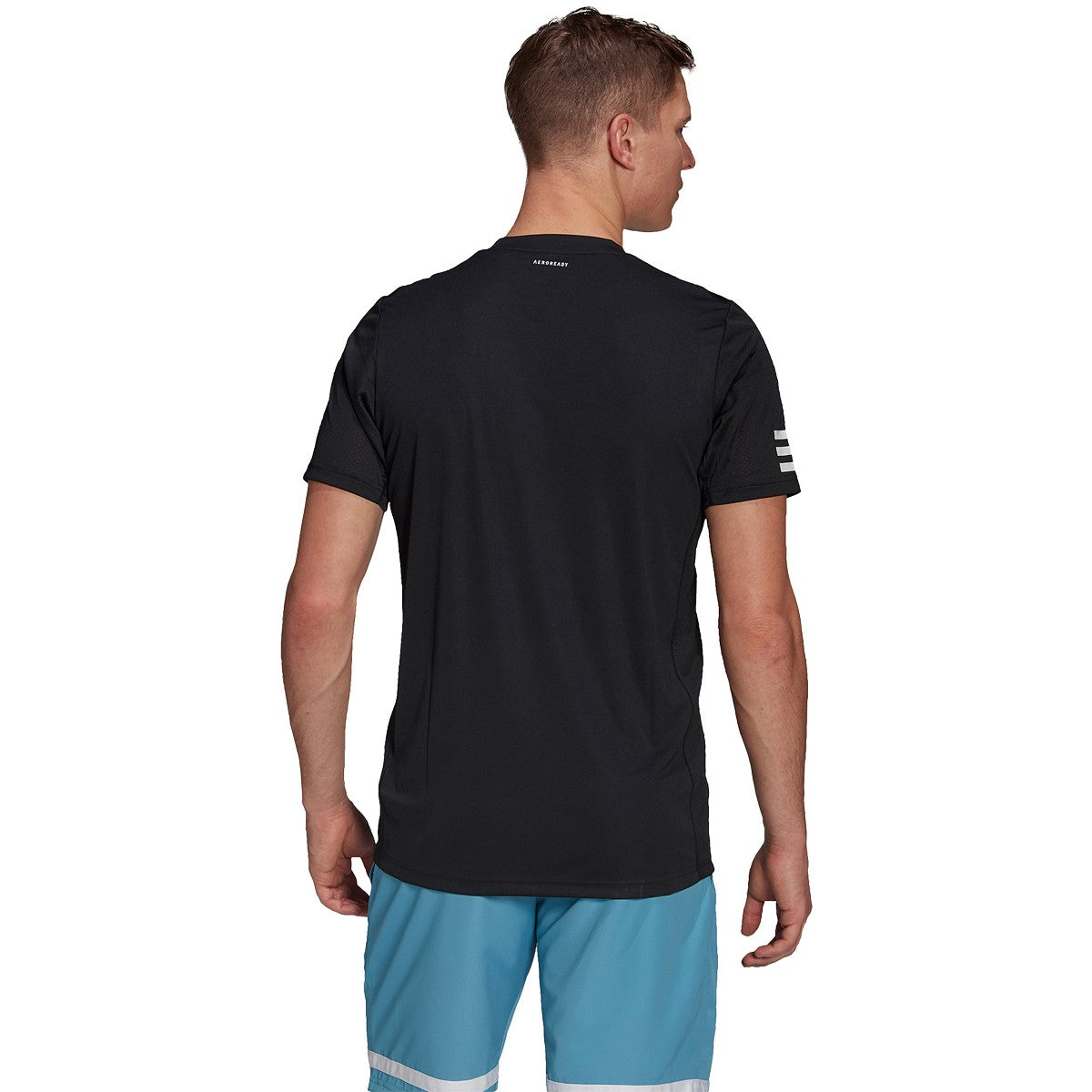 T-shirt Adidas 3 Strips Club Noir