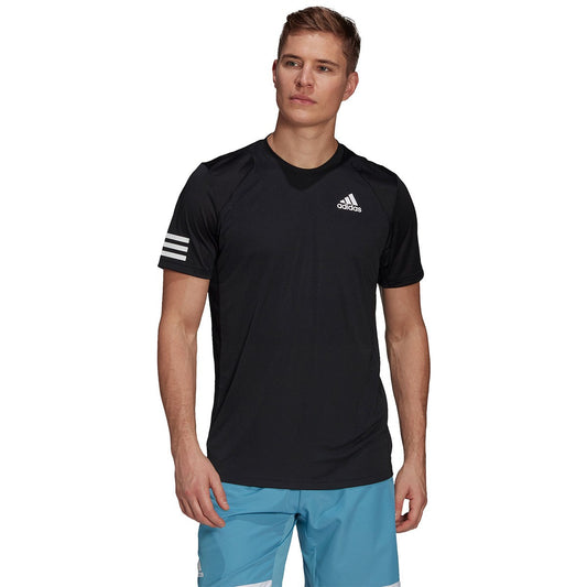 T-shirt Adidas 3 Strips Club Noir