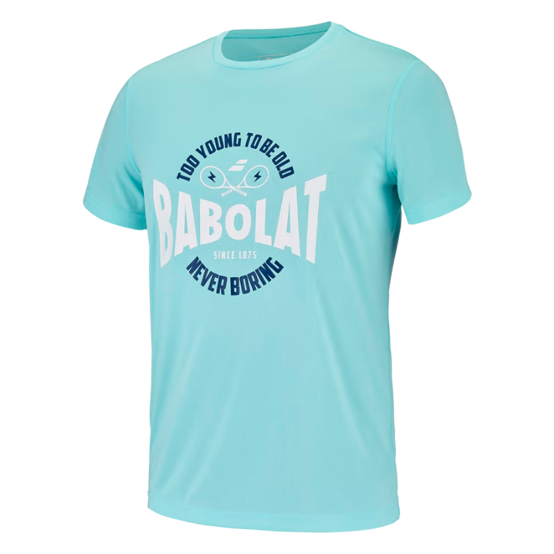 T-shirt Babolat Exercise Graphic Tee Bleu