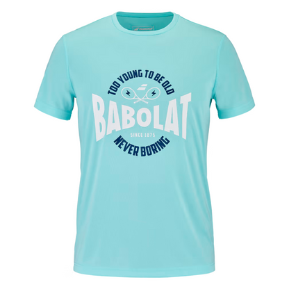 T-shirt Babolat Exercise Graphic Tee Bleu