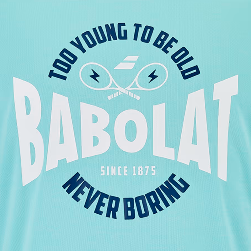 T-shirt Babolat Exercise Graphic Tee Bleu