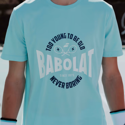 T-shirt Babolat Exercise Graphic Tee Bleu
