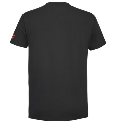 T-shirt Babolat Exercise Tee Noir/Rouge