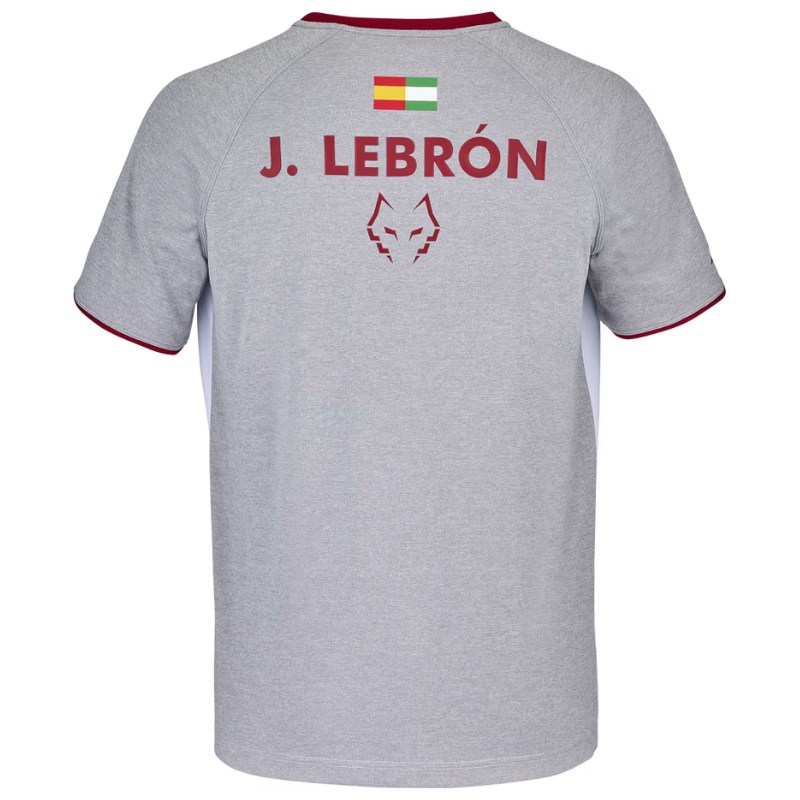 T-shirt Babolat Replica Crew Neck Tee Lebron Blanc/Gris