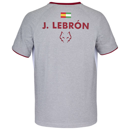 T-shirt Babolat Replica Crew Neck Tee Lebron Blanc/Gris